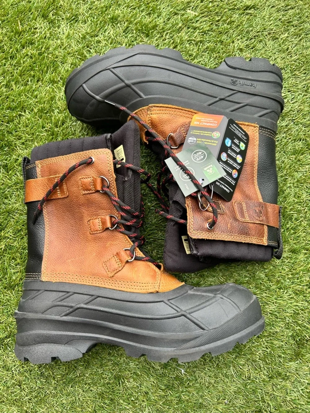 Kamik Brown and Black Men’s Rain & Snow Boots